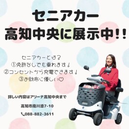 みなさん！！セニアカーを知っていますか？？